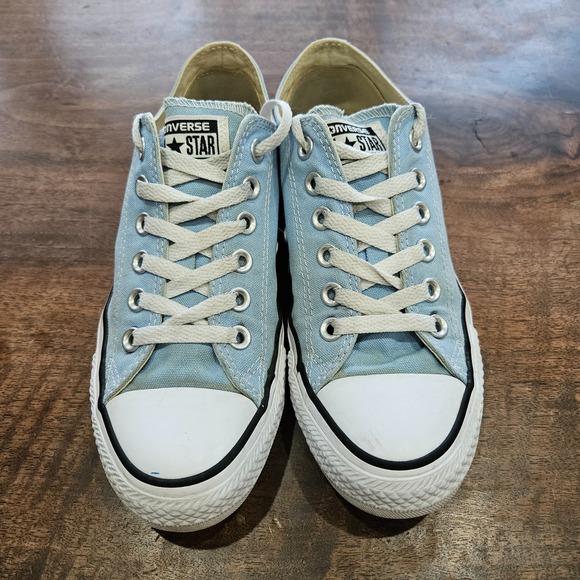Converse All Star Sz 7 Baby Blue Supermoon Lace Up Low Top Casual Sneakers - Picture 8 of 10
